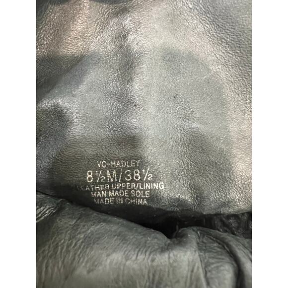 Vince Camuto Womens Hadley Ankle Boots Booties Brown Leather Stacked Zip 8.5 M - Picture 9 of 11